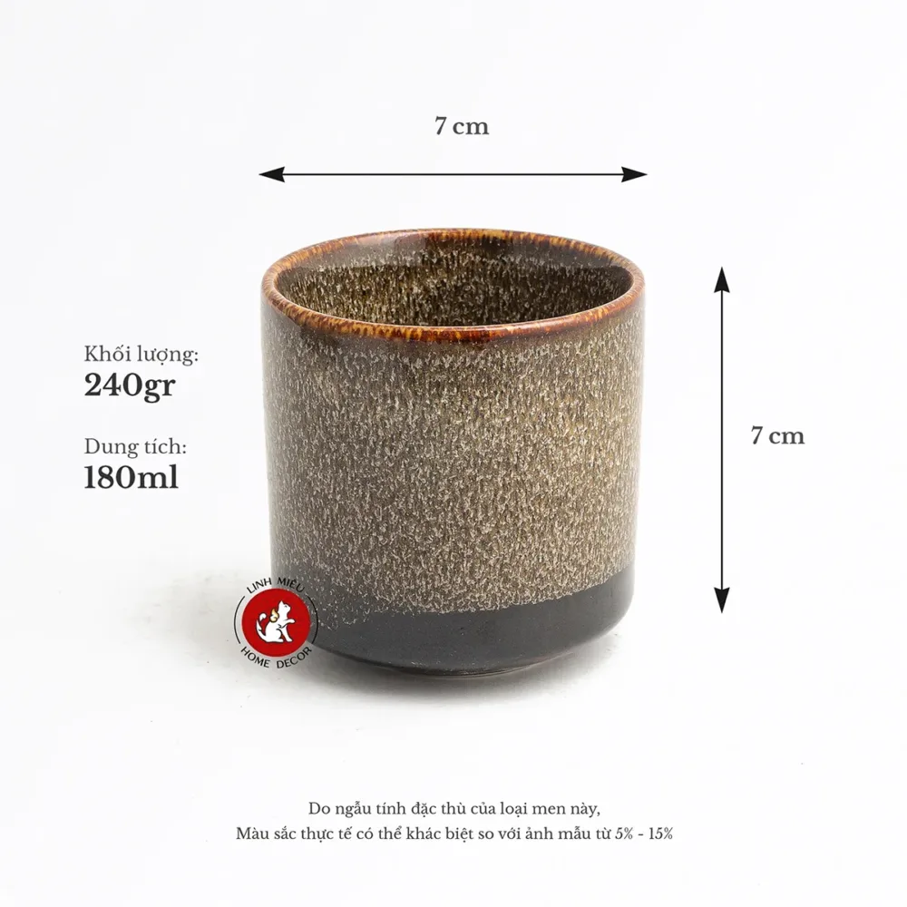 cốc sứ uống trà Bát Tràng in logo hình theo yêu cầu quà tặng cao cấp