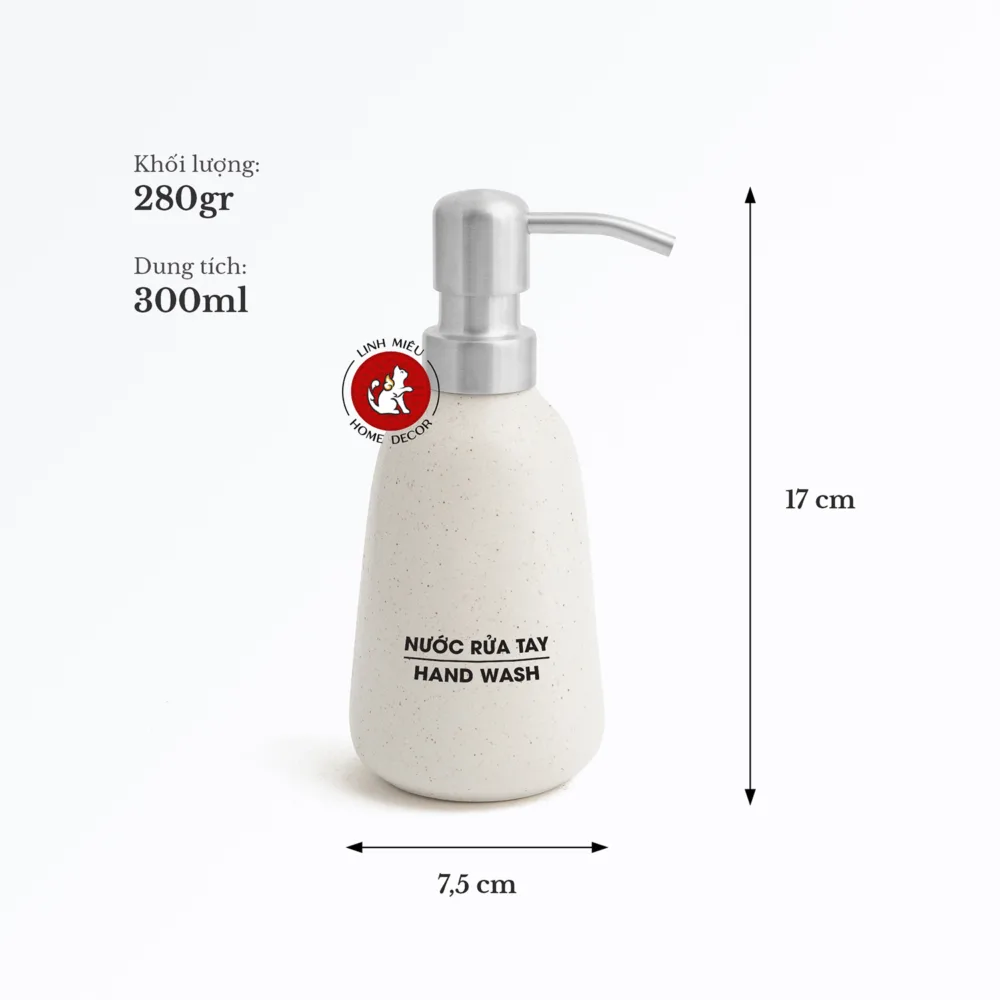 Bình sứ chiết dung dịch dầu xả conditional cát chấm sand
