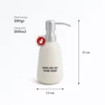 Bình sứ chiết dung dịch dầu xả conditional cát chấm sand