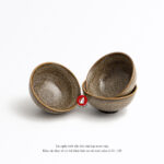 bộ bát cơm Bát Tràng gốm sứ men hỏa biến phong cách Bắc Âu nhà hàng khách sạn sang trọng cao cấp