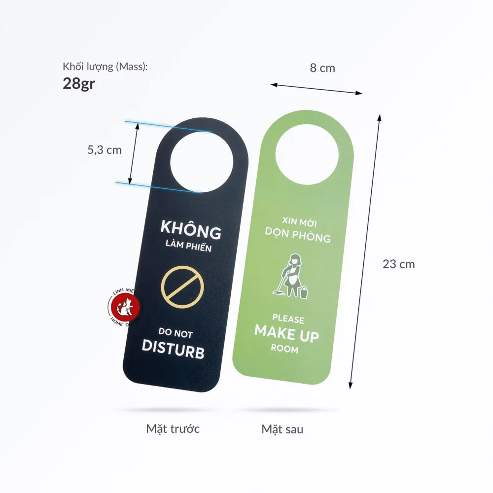 Thẻ dọn phòng khách sạn Anh - Việt