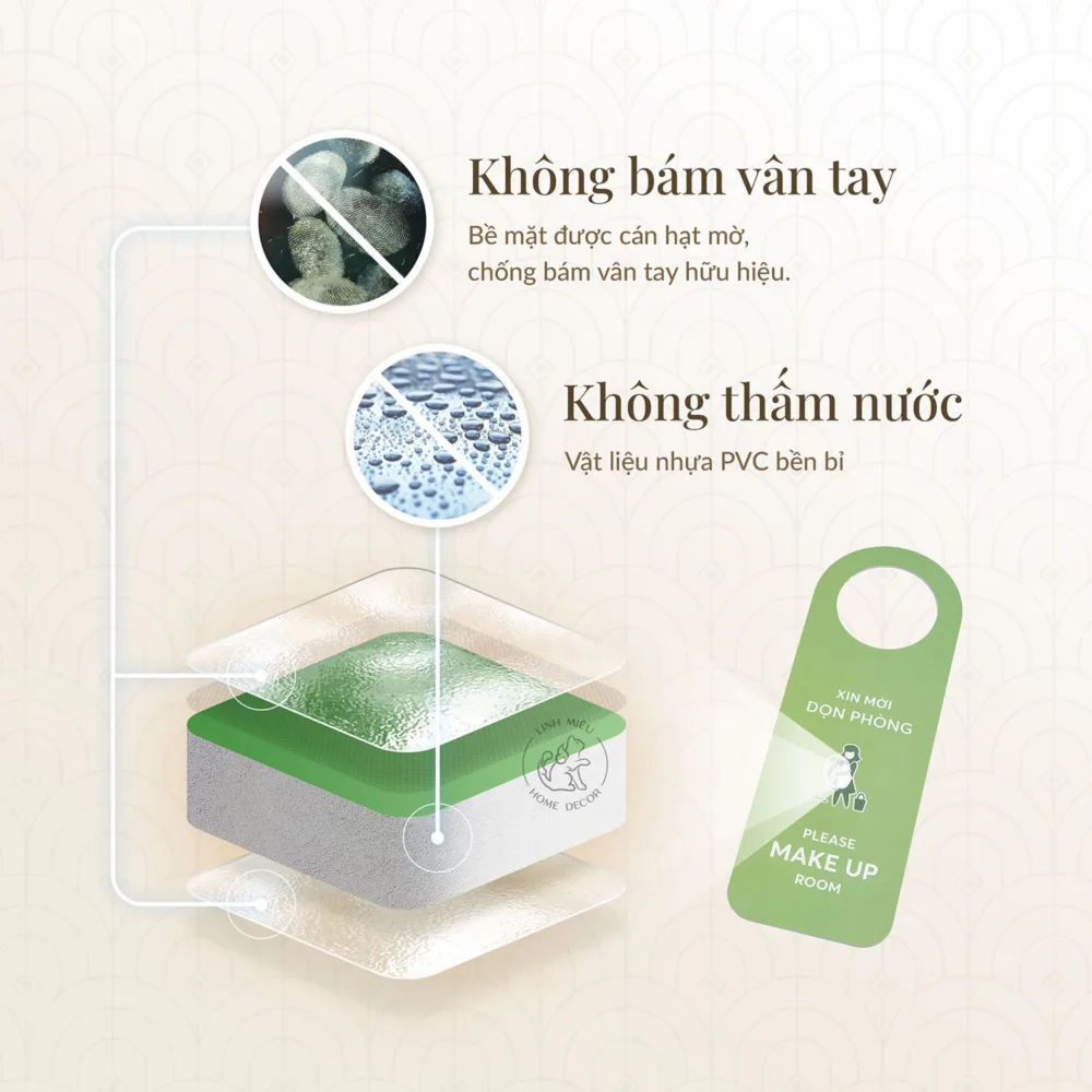 Thẻ dọn phòng khách sạn Anh - Việt