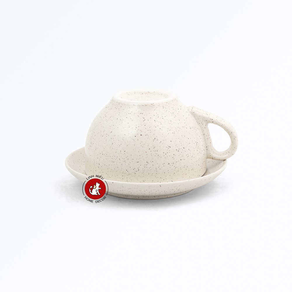 Cốc sứ - Ly Capuchino gốm sứ bát tràng đồ dùng khách sạn nhà hàng linh miêu