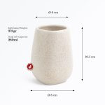 cốc sứ ly sứ đựng bàn chải đánh răng gốm sứ bát tràng đồ dùng khách sạn