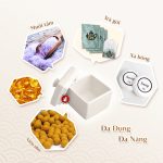 hũ sứ vuông gốm sứ bát tràng gốm sứ linh miêu đồ dùng khách sạn