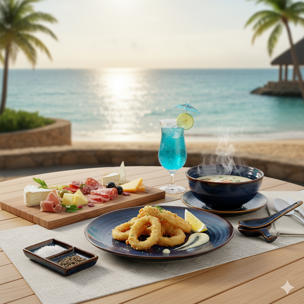 bat dia su cho resort quay bar ven bien gom su bat trang men hoa bien