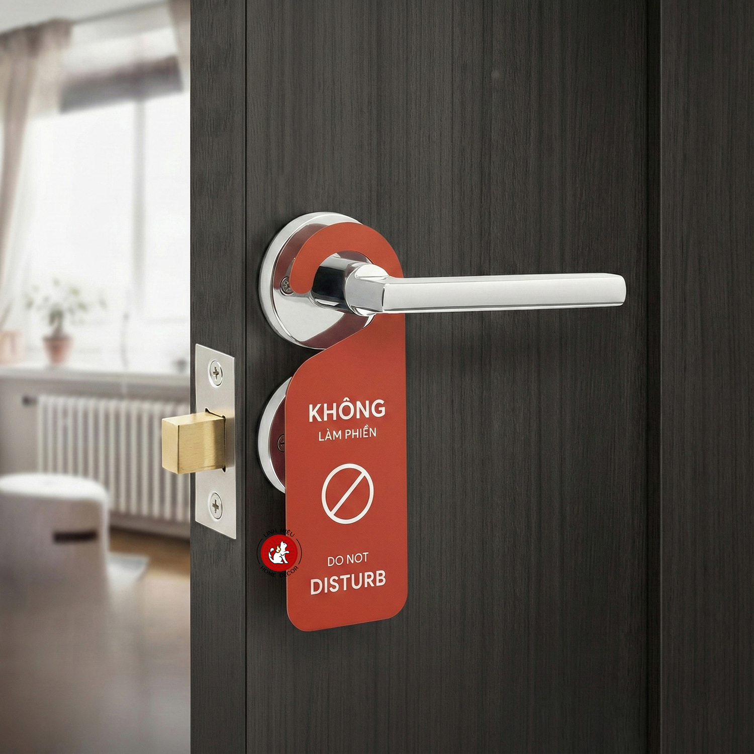 thẻ dọn phòng khách sạn tag treo cửa