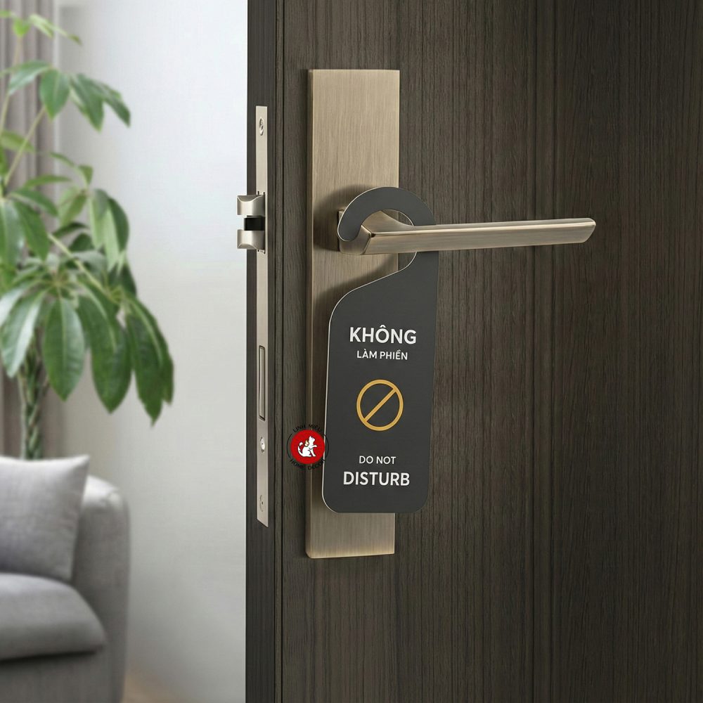 thẻ dọn phòng khách sạn tag treo cửa