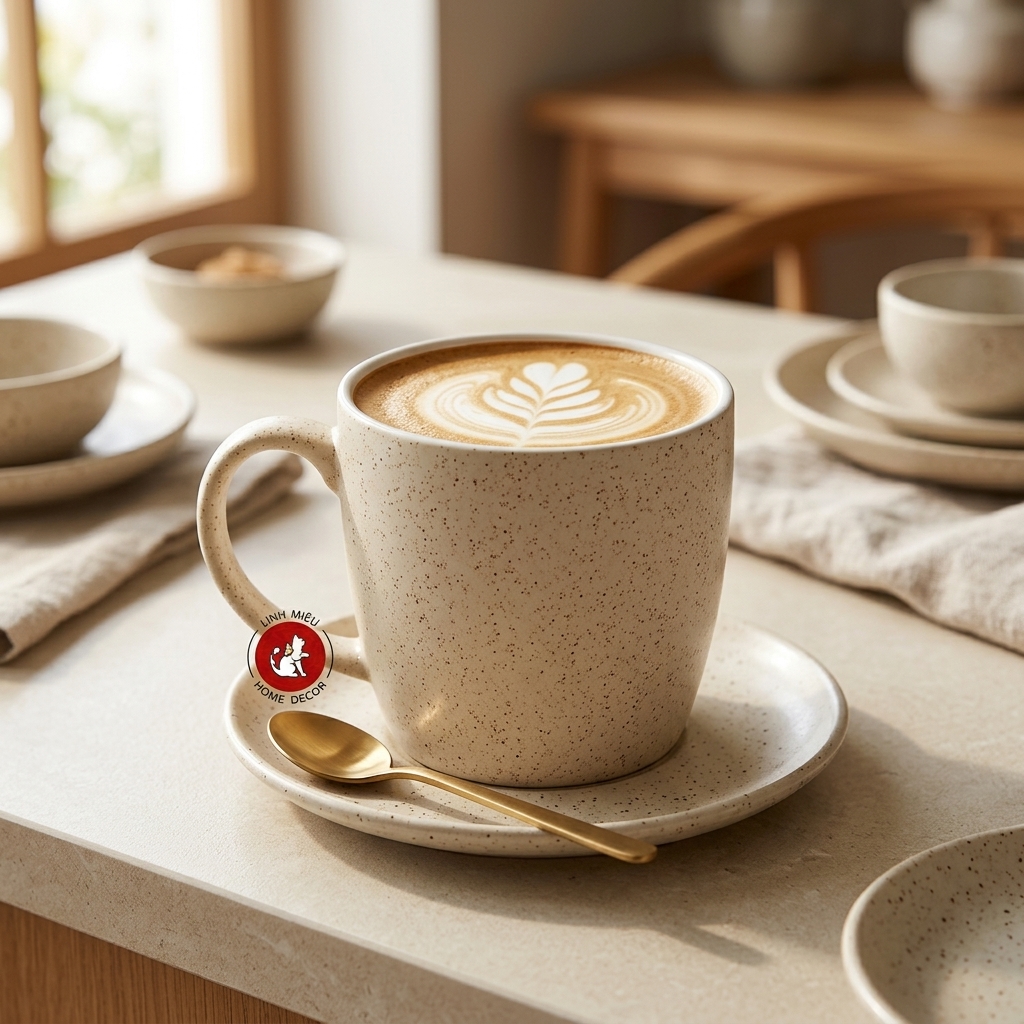 cốc sứ capuchino cafe gốm bát tràng đồ dùng khách sạn nhà hàng