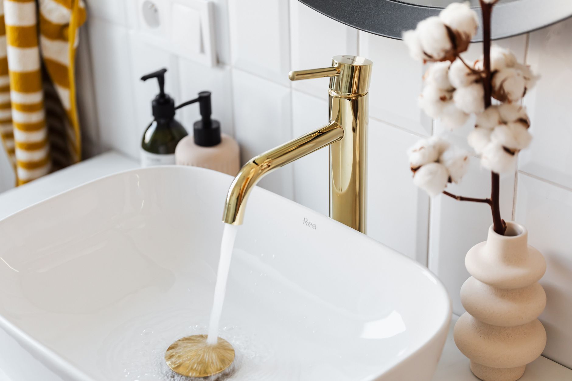 Bộ phụ kiện phòng tắm gốm sứ Bát Tràng Linh Miêu — men trắng mộc, phong cách spa